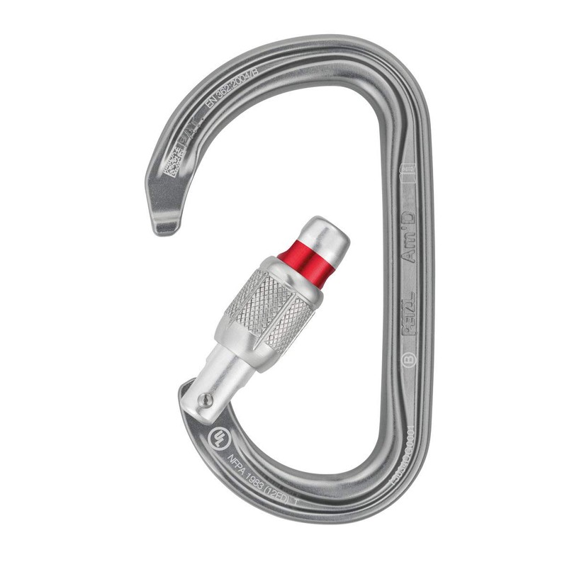 PETZL Am'D Screw Lock Carabiner Grey