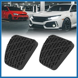 A ABSOPRO Car Auto Vehicle Rubber Black Brake Clutch Pedal Pad Cover 2pcs Item Replacement