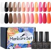 Geles Semipermanente Esmaltes Gama De 12 Uñas Gelesh Uv/led
