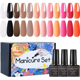 Geles Semipermanente Esmaltes Gama De 12 Uñas Gelesh Uv/led
