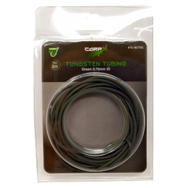 Carp On - 2m Tungsten Tubing 0.75mm Bore - High Density & Soft & Supple - Weed Green - Essential Easy Thread Terminal Tackle To Make Balanced Fishing Rigs (2m of Weed Green) [15-8075G]