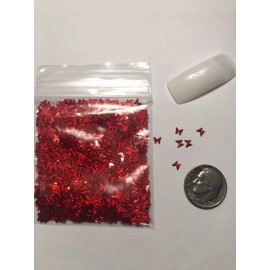 BabyEmma2007 V-Day NEW Laser BUTTERFLY (LOVE HOT RED EVIL)Glitter 1tsp-Nail Art Face Craft-US