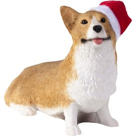 Sandicast Red Pembroke Welsh Corgi with Stocking Christmas Ornament