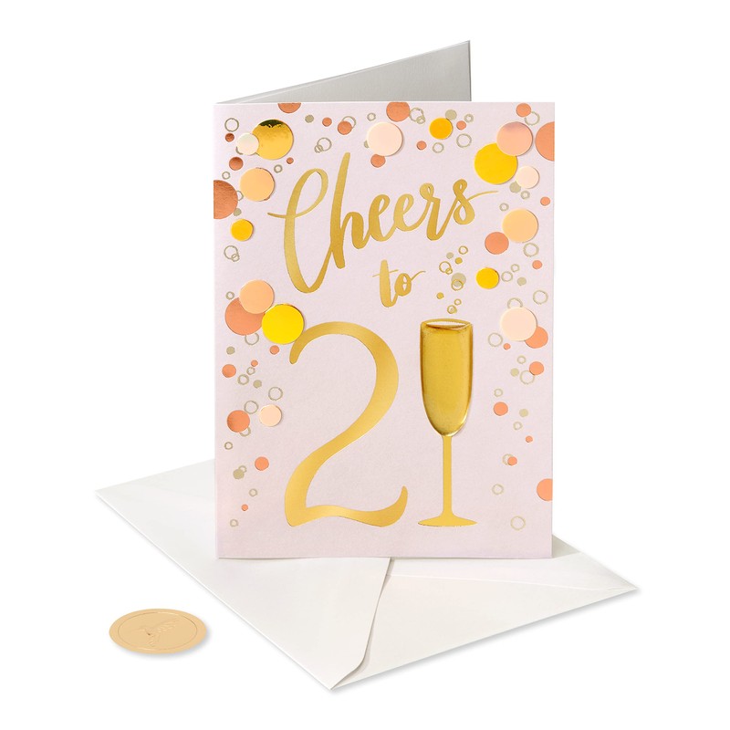 Papyrus 21st Birthday Card (Extra Cheers)