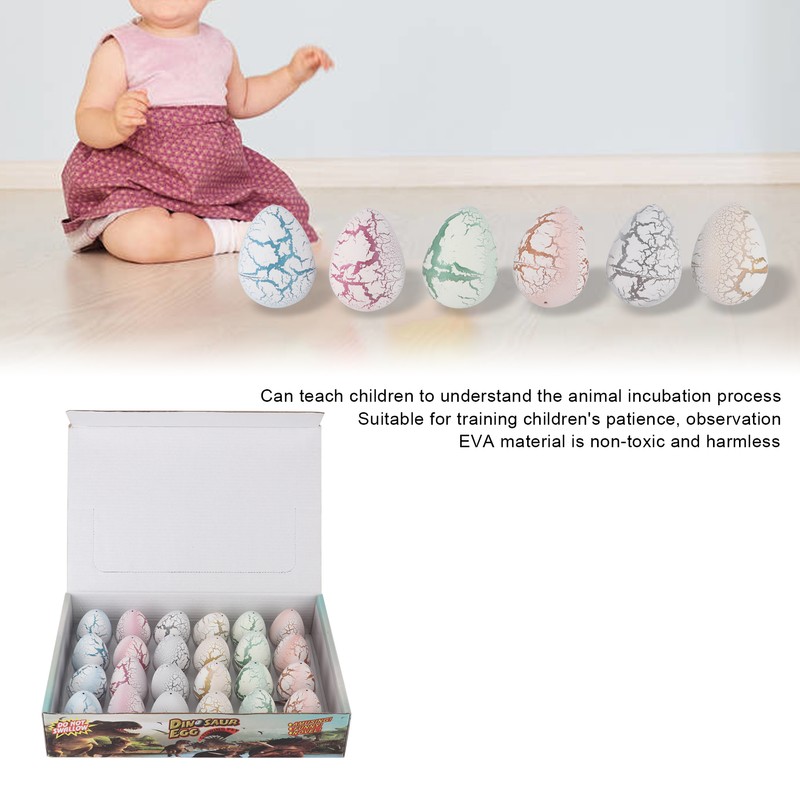 24pcs Growing Dinosaur Toy Easter Dinosaur Eggs Grow in Water
