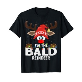 Christmas Matching I'm The Bald Reindeer T-Shirt