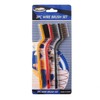 3-Piece Stainless Steel Wire Brush Set for Rust and Grime Removal Cleaning Brush 5ea
