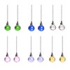 4PCS Ceiling Fan Pull Chain, Bedroom Lamp Crystal Pull Cord,
