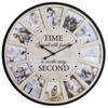 JUMBO HUMBLE 12 Photo Collage Rustic Farmhouse Wood Wall Clock,