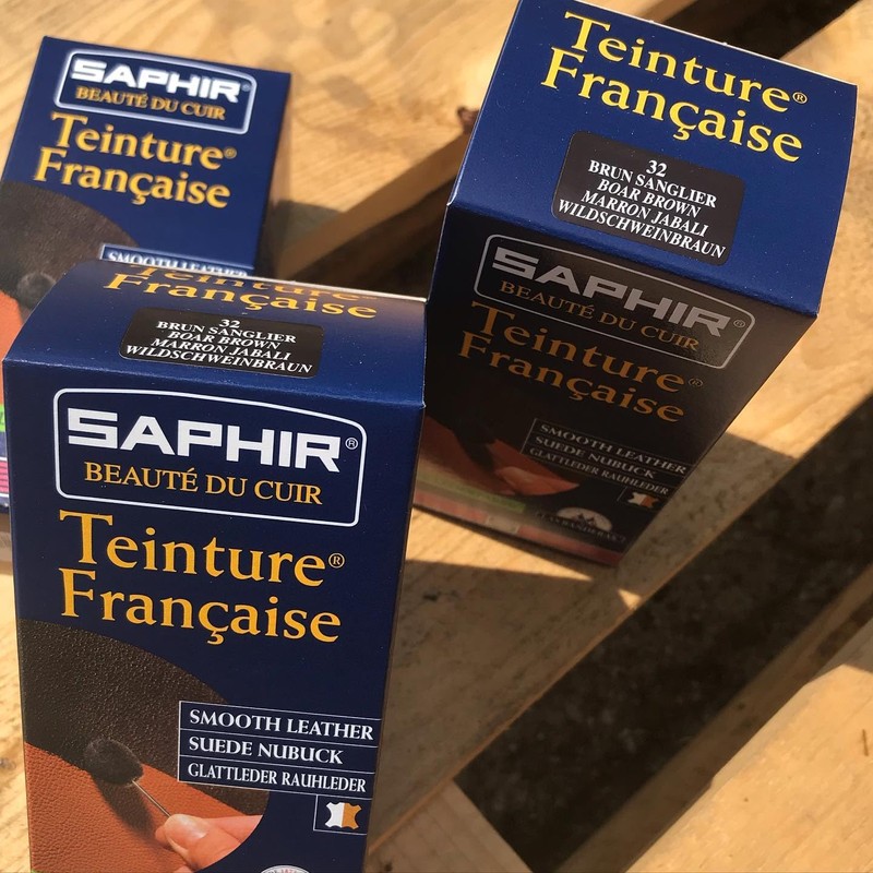 Saphir Opaque Leather Colour for Dyeing and Re-Dyeing for Suede
