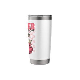 Retro Highland Cattle Floatie Beach Summer vibes Stainless Steel Insulated Tumbler