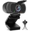 HD Webcam 1080P with Microphone, PC Laptop Desktop USB Webcams,