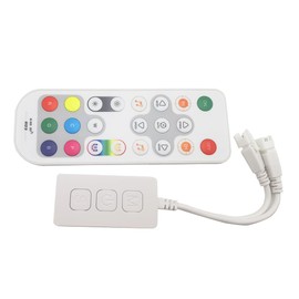 SP548E RGB Music RF LED DC5V-24V SPI WiFi LED Controller 2.4GHz Bluetooth Controller for fcob cob ws2812b ws2811 LED Strips Compatible Strip Single Output Alexa Smart Voice App Control