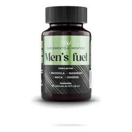 NutriNova Men's Fuel Cápsulas Rhodiola L-arginina Maca Zinc Vitamina B3 D3