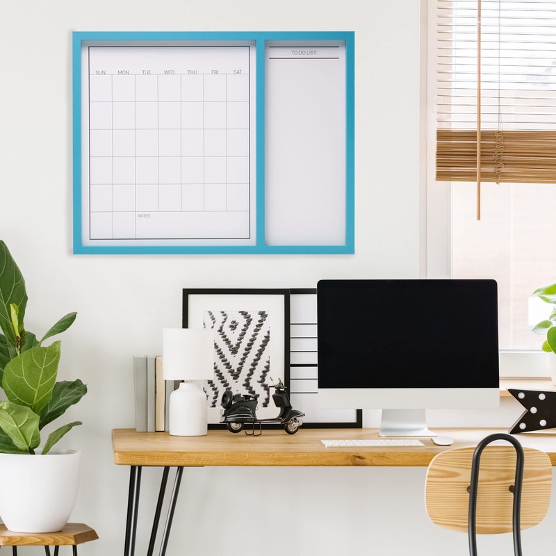 Mikasa Framed Calendar White Board and White Board Combo, Includes