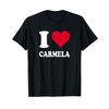 Red Heart I Love Carmela T-Shirt