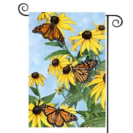 YBTLhome Butterfly Flowers Spring And Summer Garden Flags Double-Sided Print Home Decor, Outside Decor, Yard Decor, Garden Decor, Holiday Decor(No Flagpole) 12 * 18in/30 * 45cm