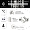 PATIKIL M2 x 5mm Flat Head Socket Cap Screws, 100