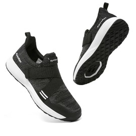 Kyedoo Men‘s Indoor Cycling Shoes Compatible with SPD Cleats, Comfortable Walkable Bike Shoes, Cleats Included Black M12