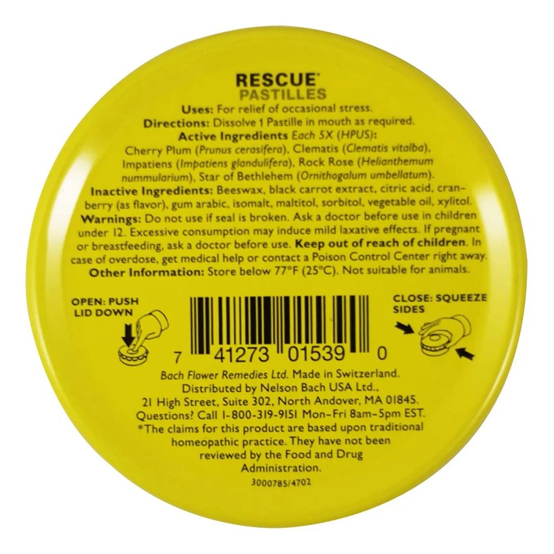 Bach Rescue Pastillas Arándano Unidades