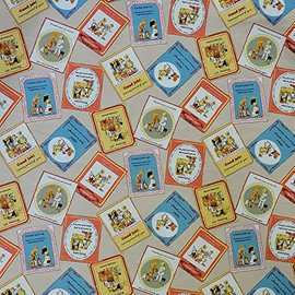 Printed Cotton Red Yellow Blue Polka Dot Heavy Duty Canvas Fabric Upholstery for Out Door Width 44 cm (114) – Price per Metre.