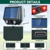 Qualirey 4 Pack Solar Ultrasonic Cat Repellent Outdoor Deer Repellent