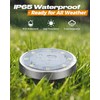 btfarm 16 Pack Solar Lights Outdoor, 8 LED Solar Ground