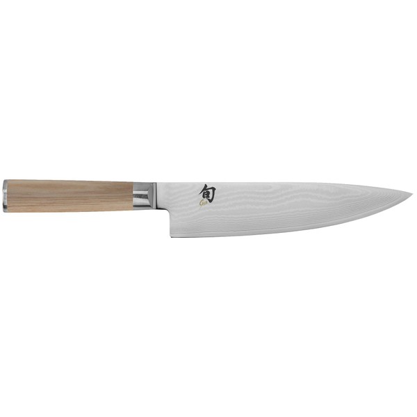 Shun Classic Blonde 8” Chef's Knife, Blonde PakkaWood Handle, Full Tang VG-MAX Blade