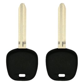 AKS KEYS Replacement Transponder Key Blank for 2003-2011 Scion TC Toyota Highlander Land Cruiser Corolla Tundra 4Runner Yaris Camry Avalon Solara Matrix Sienna RAV4 Tacoma Venza Sequoia (2)
