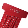 Hole Positioning Ruler Aluminum Alloy 100mm Metric Scale T Ruler