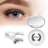 Reusable Magnetic Eyelashes Natural Look with Applicator, 1 Pair Magnetic