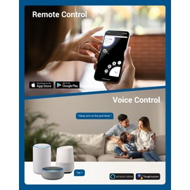 DEWENWILS Pool Pump Timer, Outdoor Wi-Fi Box, Heavy Duty 40A 120-277 VAC 2HP Wireless Controller Timer, Water Heater, Compatible with Smart Phone, Alexa, Google Assistant, UL Listed