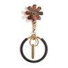 Hazel Key Chain, Windbell, Wax Cord Hand Strap, Women's, Black,