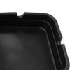 Black Silicone Square Ashtray - High-Temperature Resistant with Four Cigar