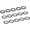 FregocS BIC-CRBS-15p_BLK Bicycle Chainwheel Chainring Bolts, Black, Spacer, Fine Adjustment,