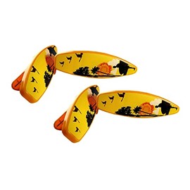 C&H Solutions 2 Set (4 Ct) Yellow Surfboard Beach Towel Clips Jumbo Size for Beach Chair, Cruise Beach Patio, Pool Accessories for Chairs, Household Clip, Baby Stroller