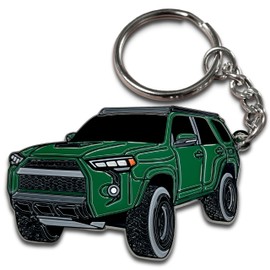 FOUR WHEEL BEAST 4Runner Accessories - Keychain 4 runner key chain key fob cover - 3rd 4th 5th gen mods car accessories trd 4 runner (Army Green)