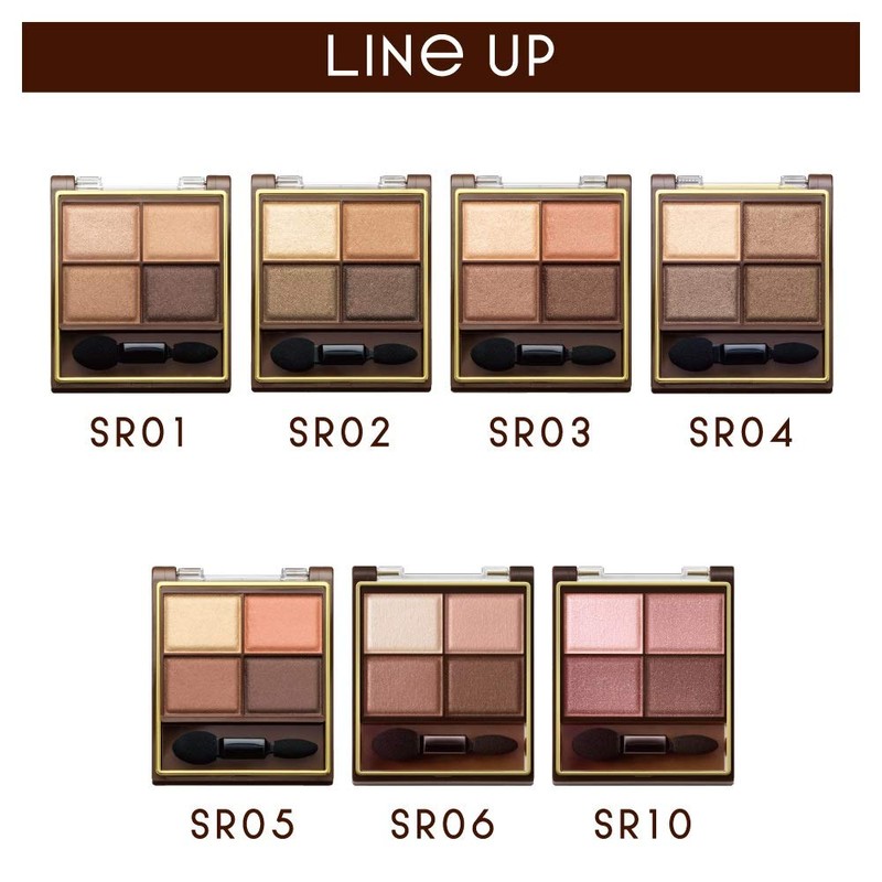 excel Skinny Rich Eye Shadow SR10 (Peony Brown) Palette Eyeshadow