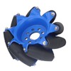3in 45° Omnidirectional Wheel with 8 TPU Rubber Drive Rollers