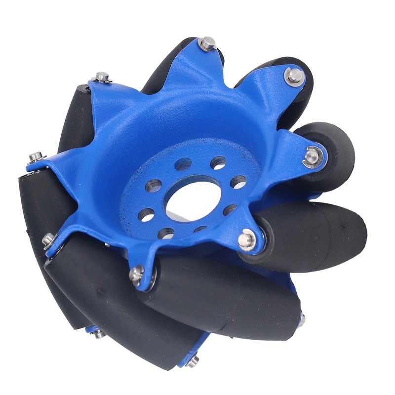 3in 45° Omnidirectional Wheel with 8 TPU Rubber Drive Rollers