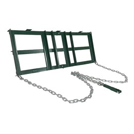 Drag Harrow Driveway Grader,Tow Behind Lawn Rake with 4 FT Chain,Driveway Drag for ATV, UTV, Tractor, Mower,Power Rake for Gravel, Landscaping, and Lawn Leveling