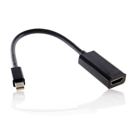 chenyang Mini Displayport Mini-DP Port to HDMI Female Audio Video Adapter Cable for MAC 2011 2012 2013 2014 2015 Black