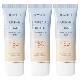 Dewytree Urban Shade Blue Tone-Up Sun Cream SPF50+ PA++++, 40g, 3 pieces / 듀이트리 어반 쉐이드 블루 톤업 선크림 SPF50+ PA++++, 40g, 3개