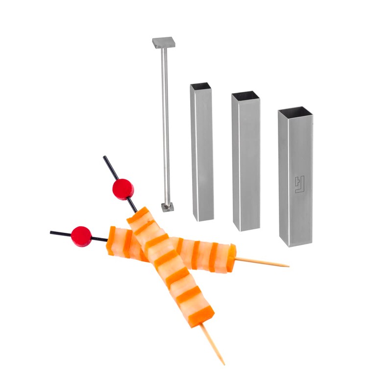 Louis Tellier ID1207 Culinary Design Kit 3 Square Cutting Tubes