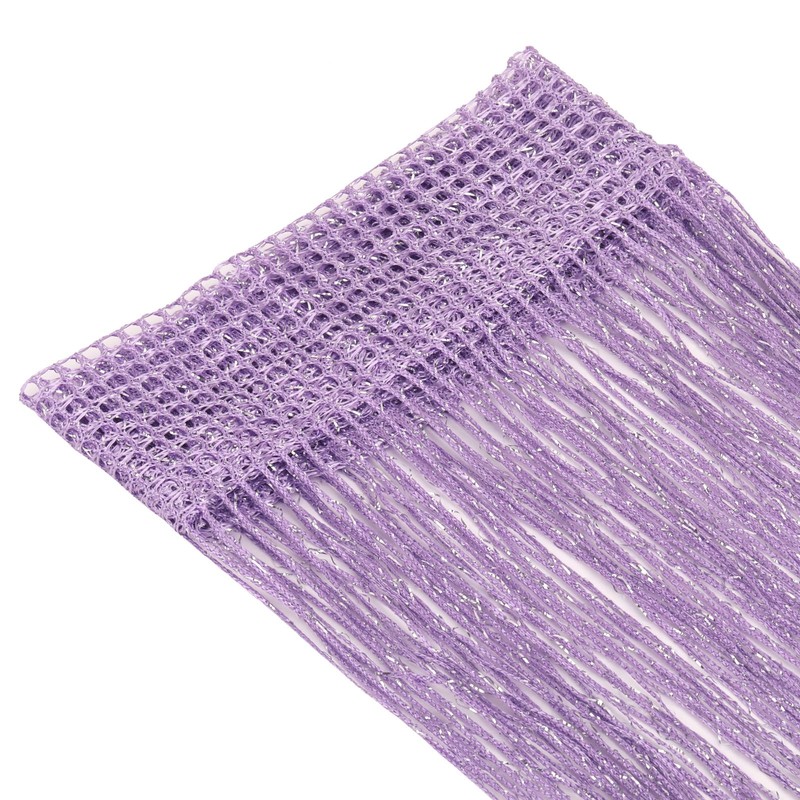 WedDecor Lilac Purple String Curtains Glitter Fringe Panel Fly Screen
