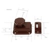 KOTARBAU Sliding Bolt White/Brown Lock Latch Door Bolt Gate Bolt