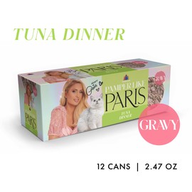 Weruva Paris Hilton Pamper Like Paris Tuna Dinner in Gravy 2.47oz Can, Pack of 12