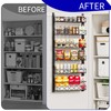MIAOLI Over the Door Organizer, Black 6-Tier Pantry Door Organizer