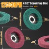 Junchamp 10Pcs 180 & 320 Grit Scour Flap Disc 4