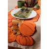 DII Fall Basics Collection Tabletop, Table Runner, 14x60, Embroidered Pumpkins